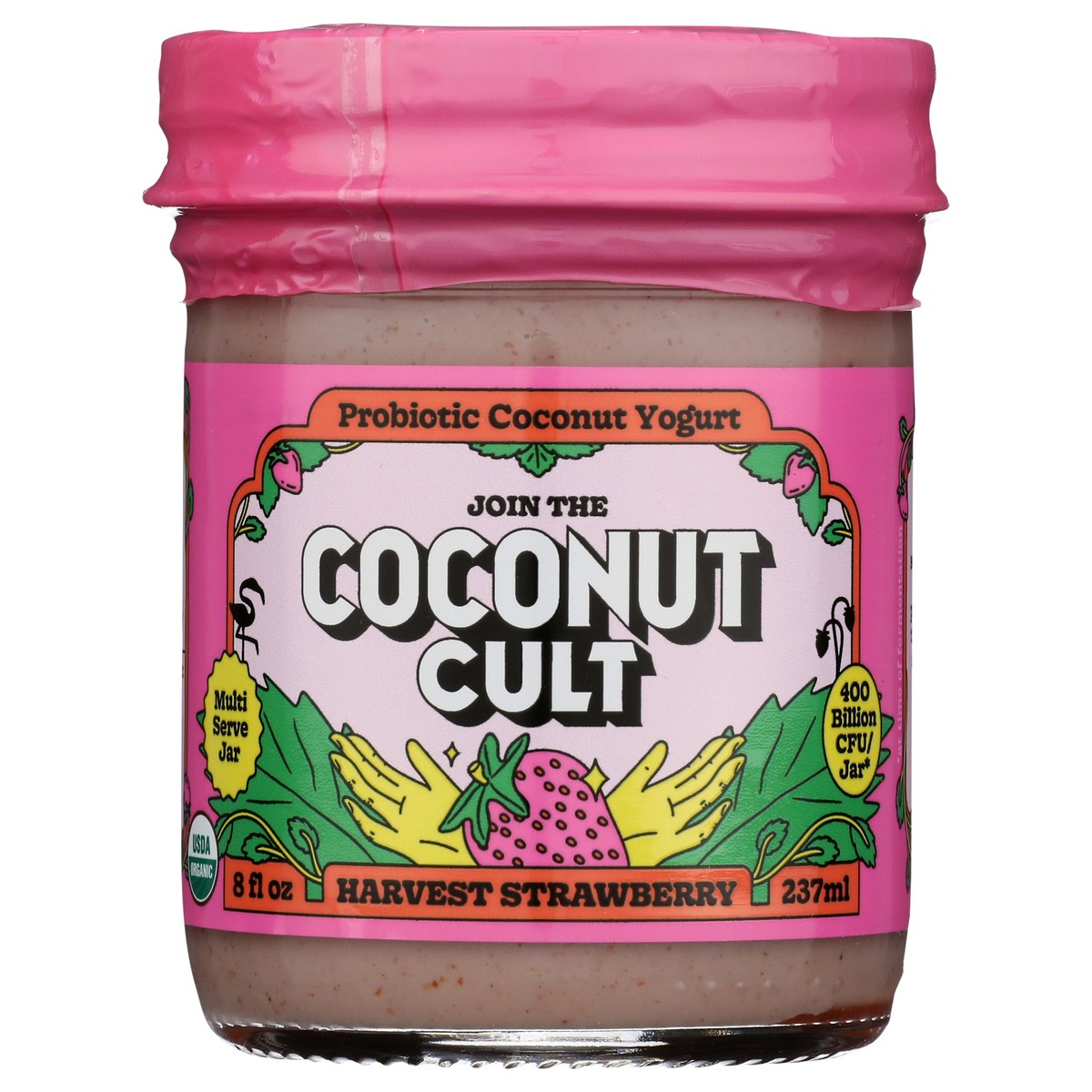slide 1 of 10, Coconut Cult Harvest Strawberry Probiotic Coconut Yogurt - 8 oz, 8 fl oz