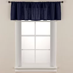 Smoothweave Tailored Window Valance - Navy