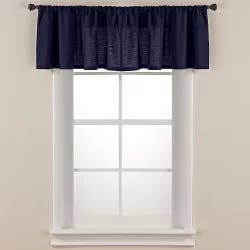 Smoothweave Tailored Window Valance - Navy