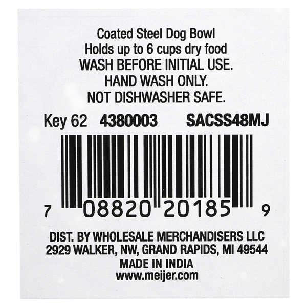 slide 4 of 5, Meijer Pet Camp Feeding Bowl, 48 oz