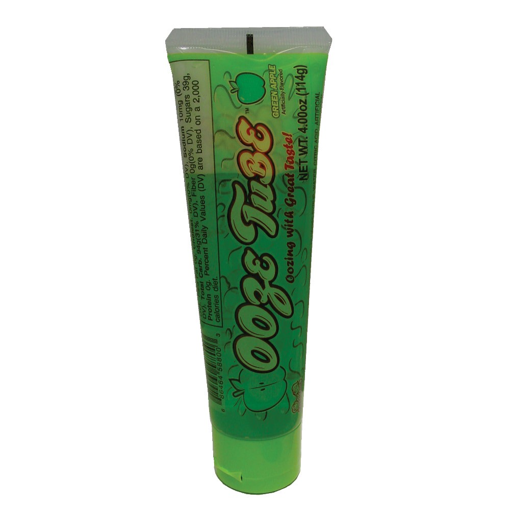 slide 1 of 2, Kidsmania Ooze Tube Green Apple Candy, 4 oz