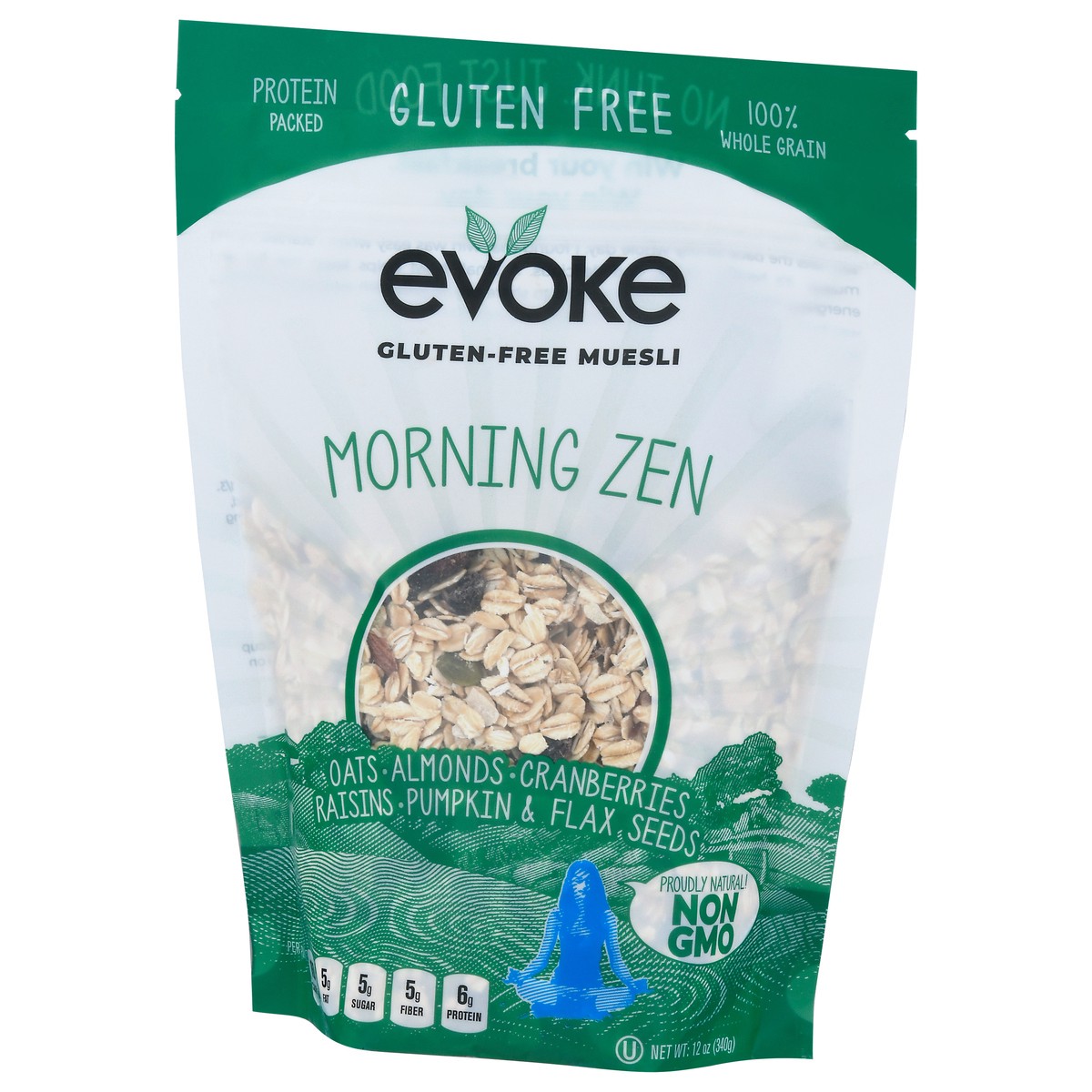 slide 3 of 9, Evoke Morning Zen Gluten Free Muesli, 12 oz