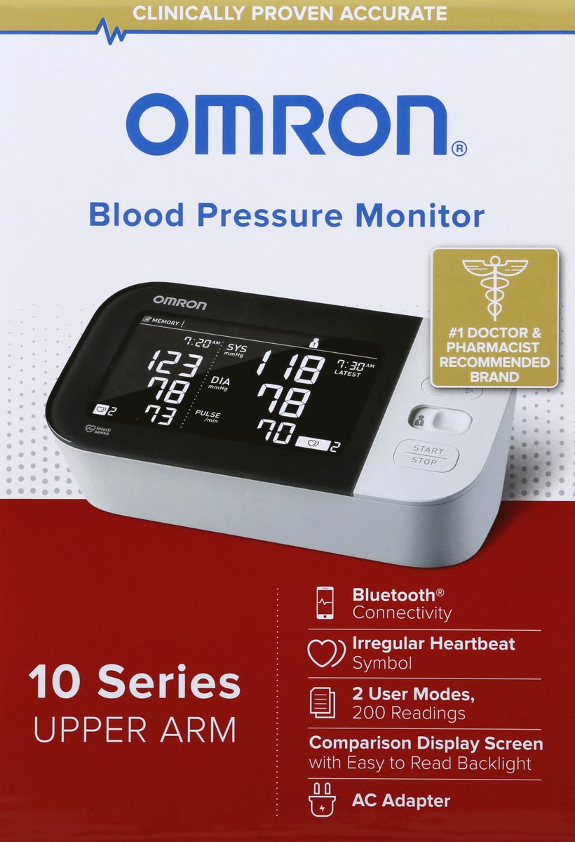 slide 5 of 6, Omron 10 Series Upper Arm Blood Pressure Monitor 1 ea Box, 1 ct