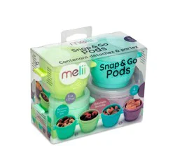 Melii Snap & Go Pods Set, 4 Piece Set, 6 oz