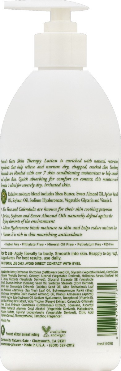 slide 2 of 3, Nature's Gate Lotion Moisturizing Skin Therapy, 18 oz