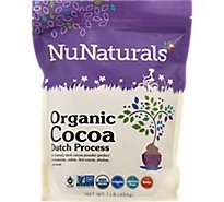 slide 1 of 1, NuNaturals Nunatural Cocoa Powder Dutch Processed, 1 lb