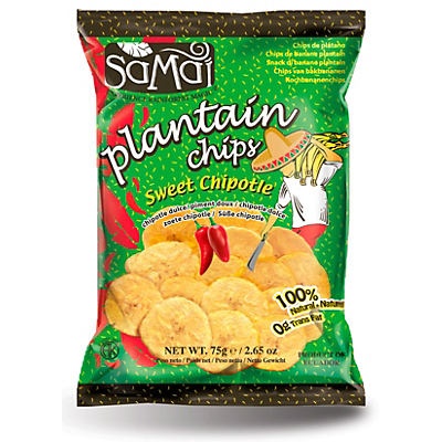 slide 1 of 1, Samai Plantain Chips Sweet Chipotle, 2.65 oz