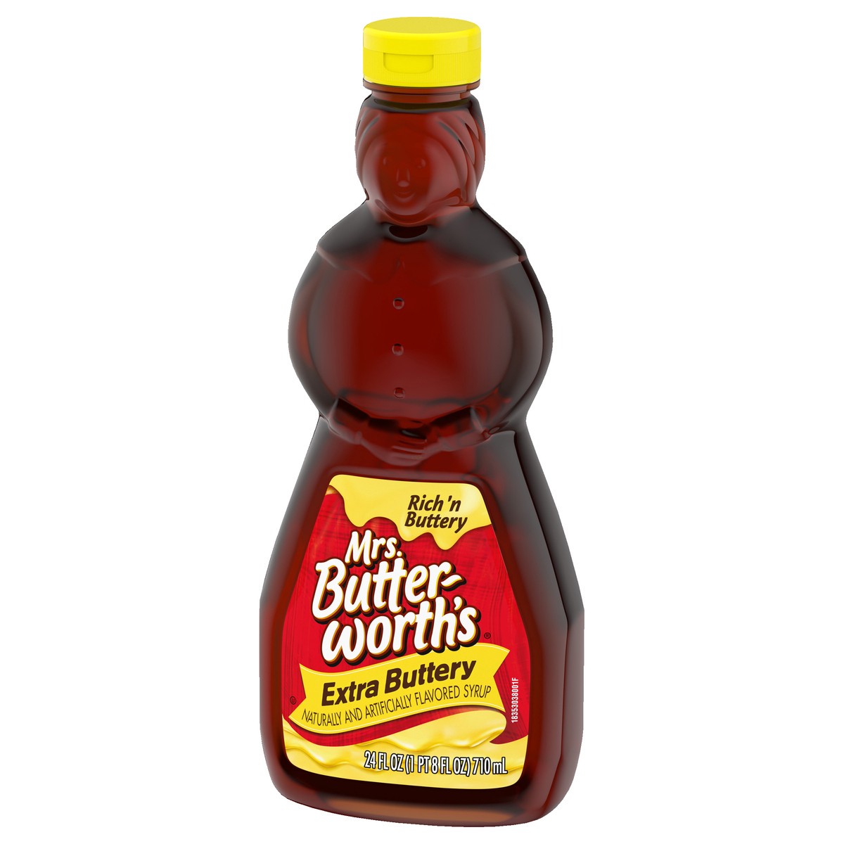 slide 7 of 12, Mrs. Butterworth's Extra Buttery Syrup 24 fl oz, 24 fl oz