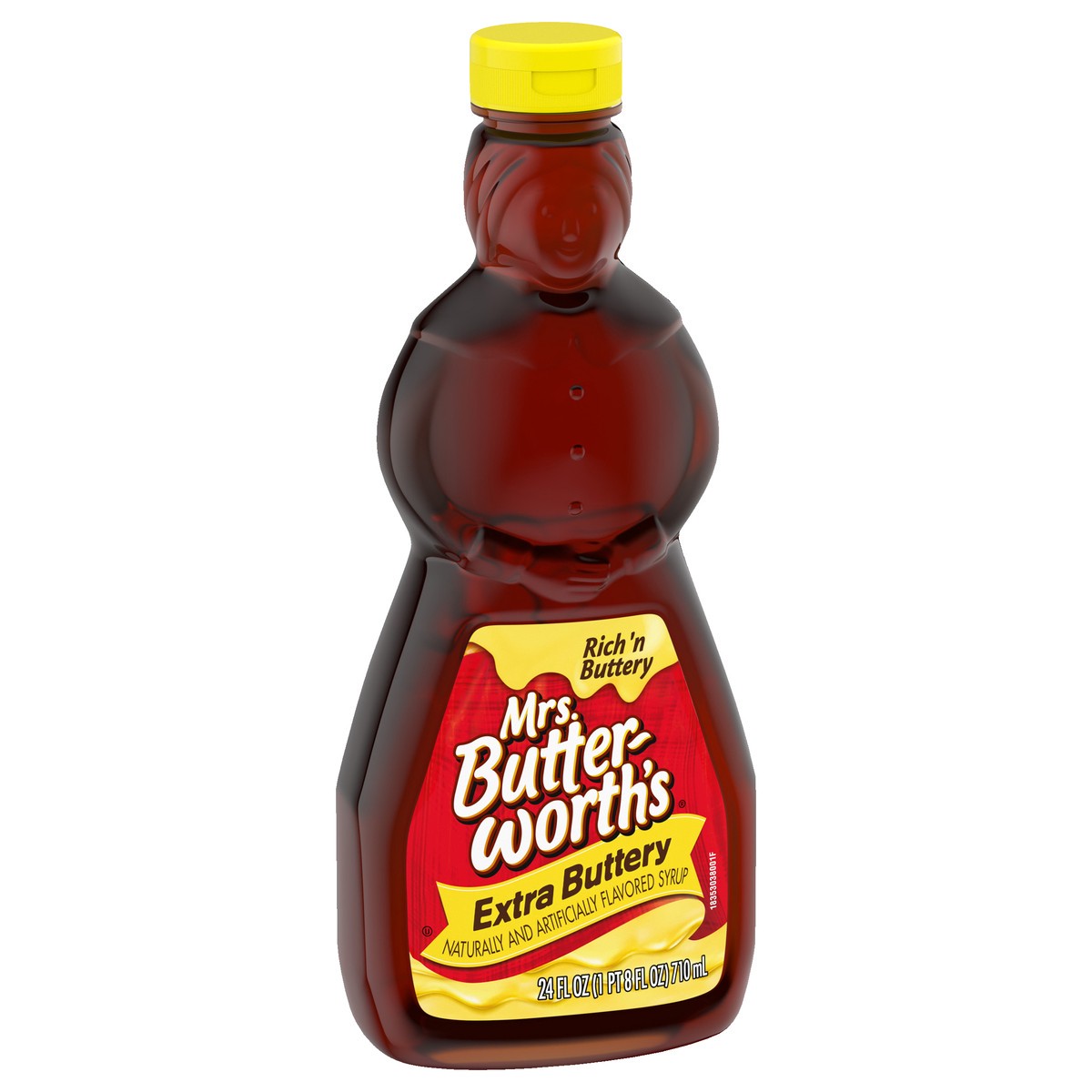 slide 10 of 12, Mrs. Butterworth's Extra Buttery Syrup 24 fl oz, 24 fl oz