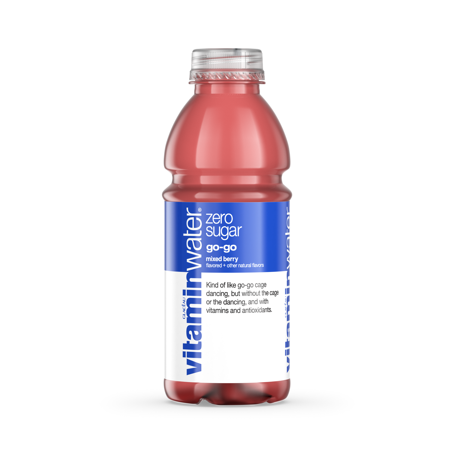 slide 2 of 7, Vitaminwater Zero Sugar Go-Go, Electrolyte Enhanced Water W/ Vitamins, Mixed Berry Drink, 20 Fl Oz, 20 fl oz