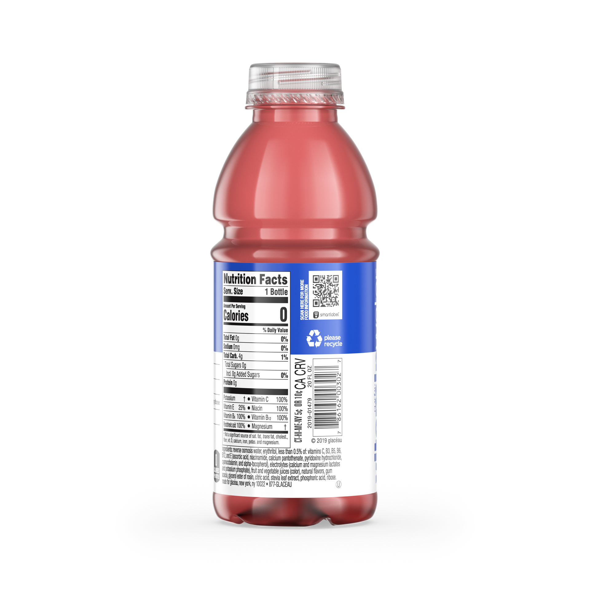 slide 4 of 7, Vitaminwater Zero Sugar Go-Go, Electrolyte Enhanced Water W/ Vitamins, Mixed Berry Drink, 20 Fl Oz, 20 fl oz