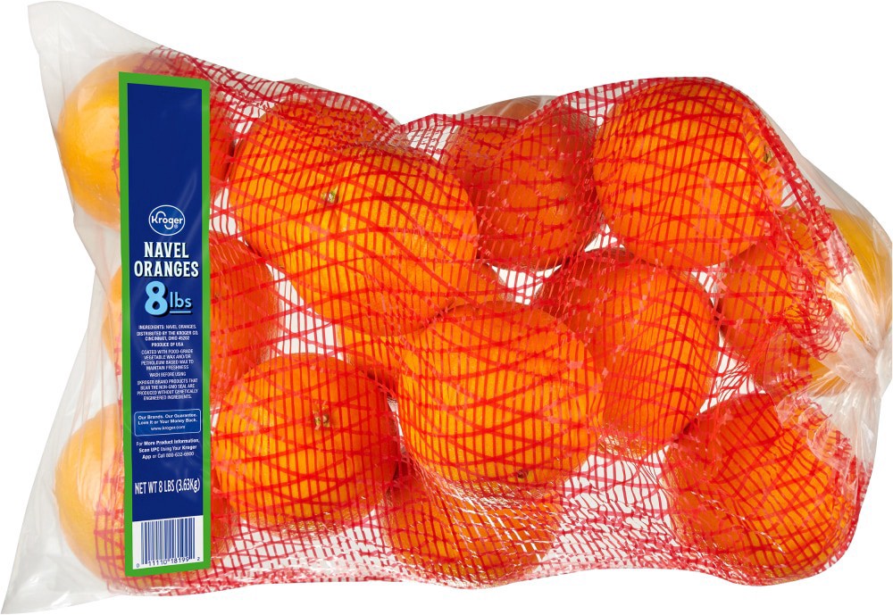 slide 2 of 2, Kroger Navel Oranges, 8 lb