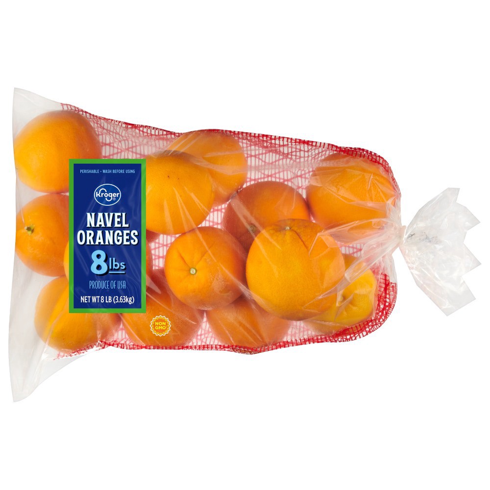 slide 1 of 2, Kroger Navel Oranges, 8 lb
