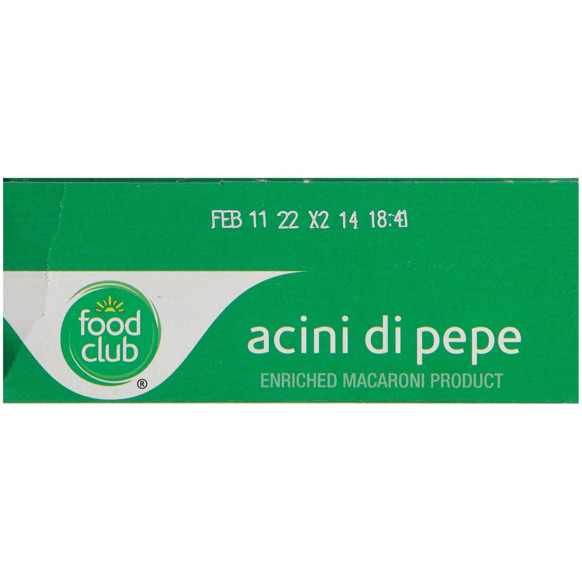 slide 6 of 10, Food Club Enriched Macaroni Product, Acini Di Pepe, 12 oz