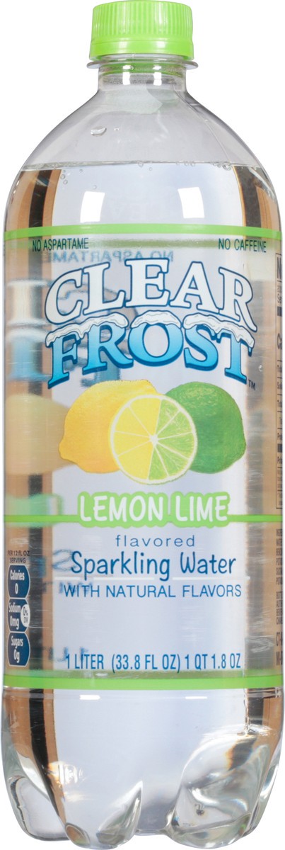 slide 6 of 11, Clear Frost™ flavored sparkling water, lemon lime - 33.8 fl oz, 33.8 fl oz