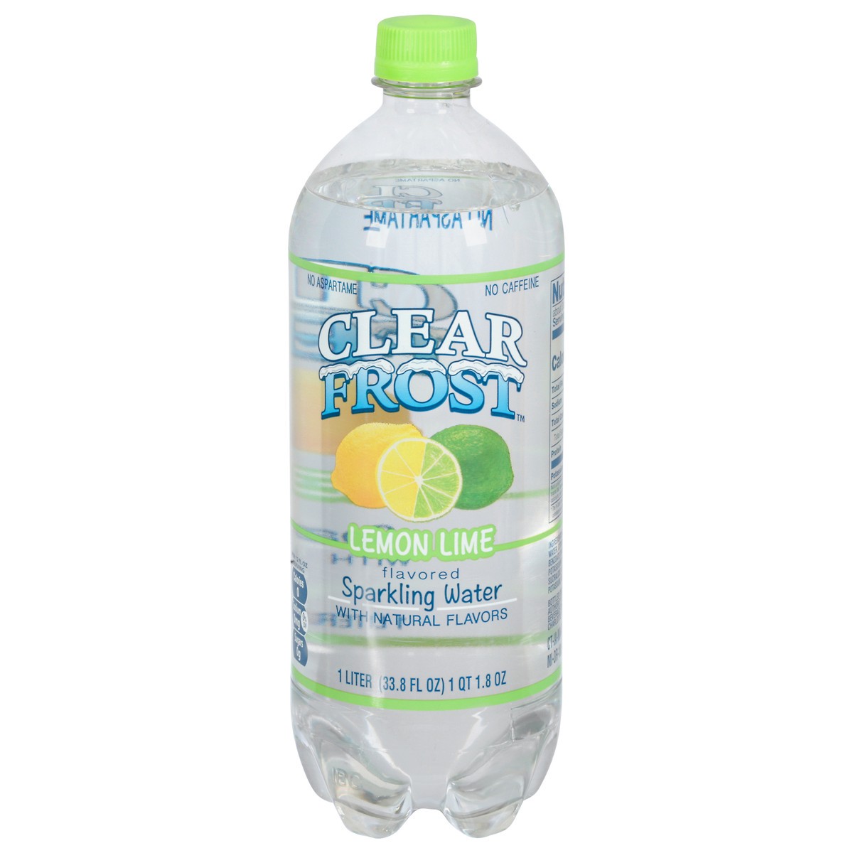 slide 8 of 11, Clear Frost™ flavored sparkling water, lemon lime - 33.8 fl oz, 33.8 fl oz