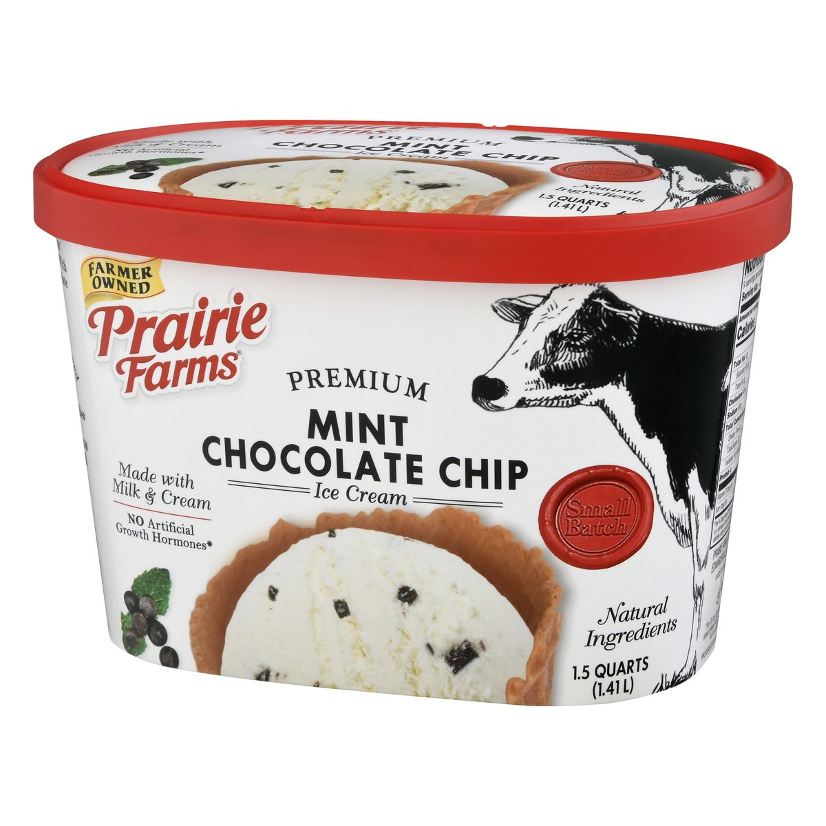 slide 3 of 13, Prairie Farms Premium Mint Chocolate Chip Ice Cream 1.5 qt, 1.5 qt