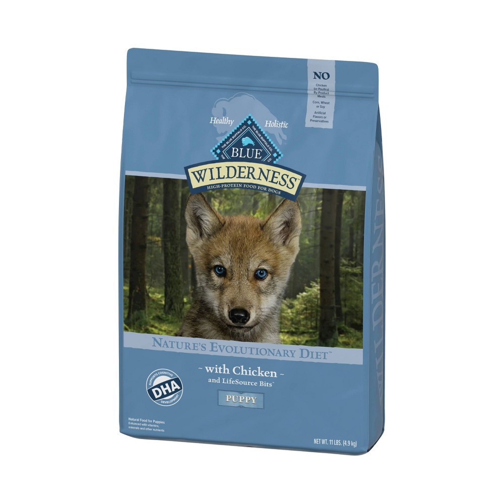 slide 9 of 9, Blue Buffalo Wilderness High Protein, Natural Puppy Dry Dog Food, Chicken 11-lb, 11 lb