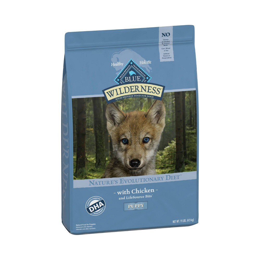 slide 6 of 9, Blue Buffalo Wilderness High Protein, Natural Puppy Dry Dog Food, Chicken 11-lb, 11 lb