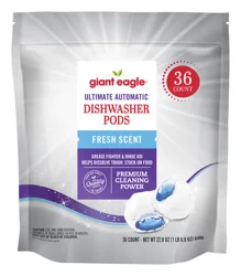 Giant Eagle Ultimate Automatic Dishwasher Pods, Fresh Scent