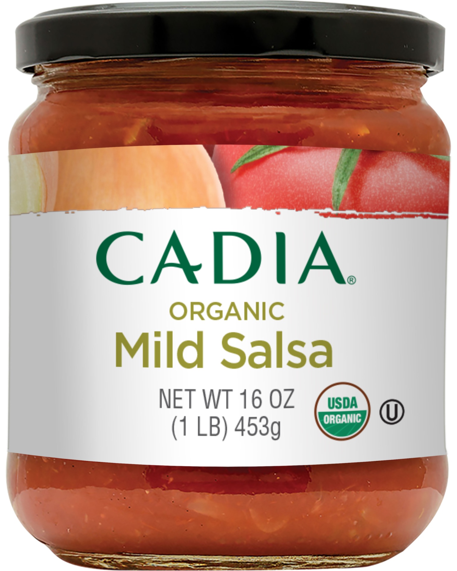 slide 1 of 1, Cadia Organic Mild Salsa, 16 oz