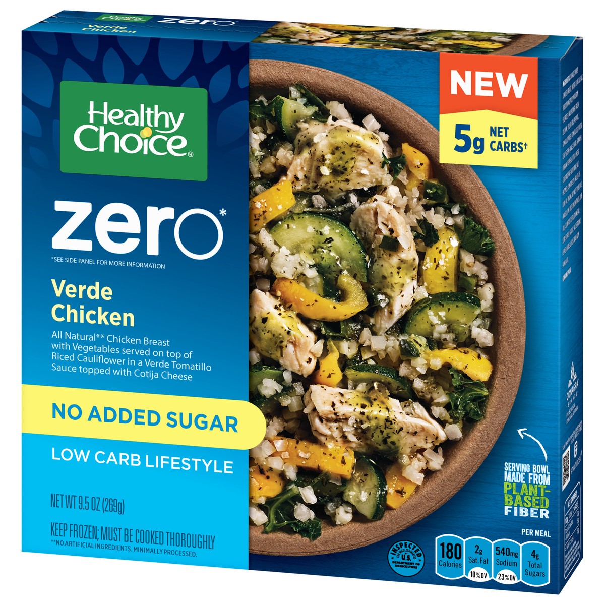 slide 3 of 13, Healthy Choice Zero Low Carb Lifestyle Verde Chicken 9.5 oz, 9.5 oz