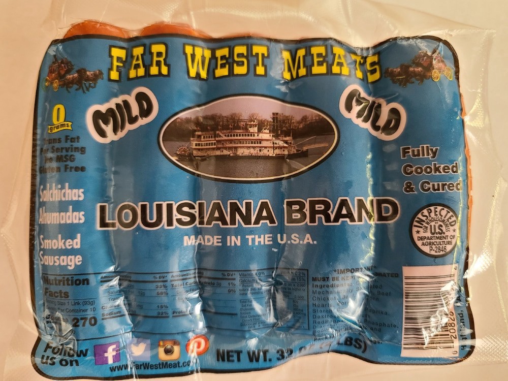 slide 2 of 2, Far West Meats Smoked Louisiana Mild Links, 2.5 lb