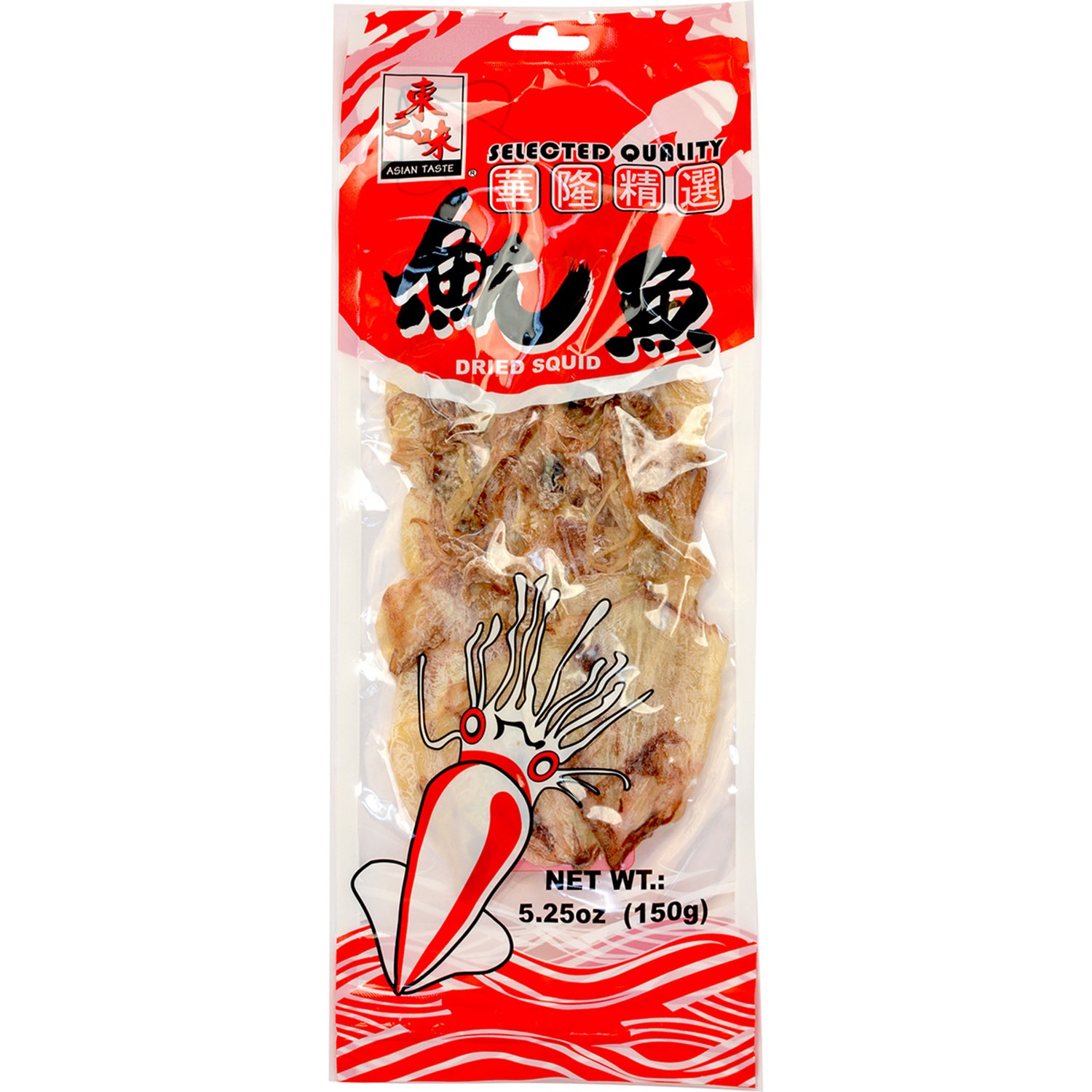 slide 1 of 1, Asian Taste Asn/Tas Dried Squid 5 -7 Medium, 5.28 oz