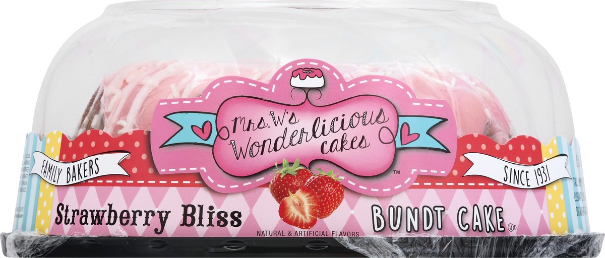 slide 4 of 12, Mrs Ws Wonderlicious Cakes Strawberry Bliss Bundt Cake 28 oz, 28 oz