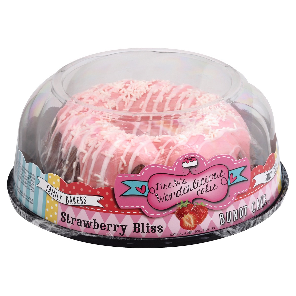 slide 7 of 12, Mrs Ws Wonderlicious Cakes Strawberry Bliss Bundt Cake 28 oz, 28 oz