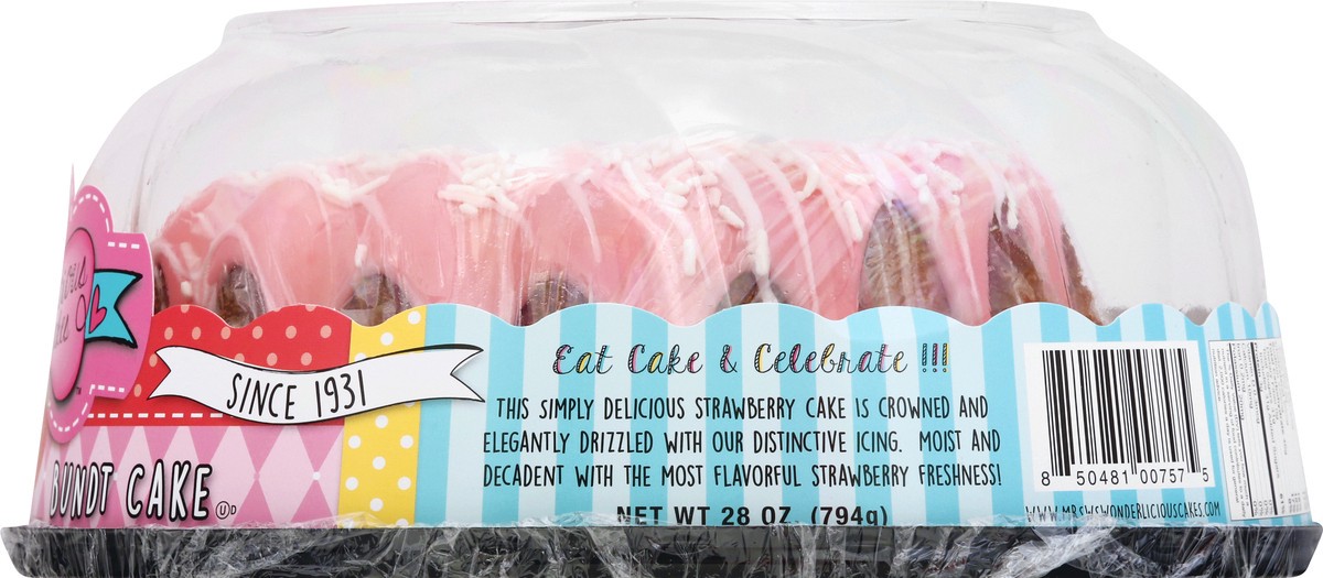 slide 10 of 12, Mrs Ws Wonderlicious Cakes Strawberry Bliss Bundt Cake 28 oz, 28 oz