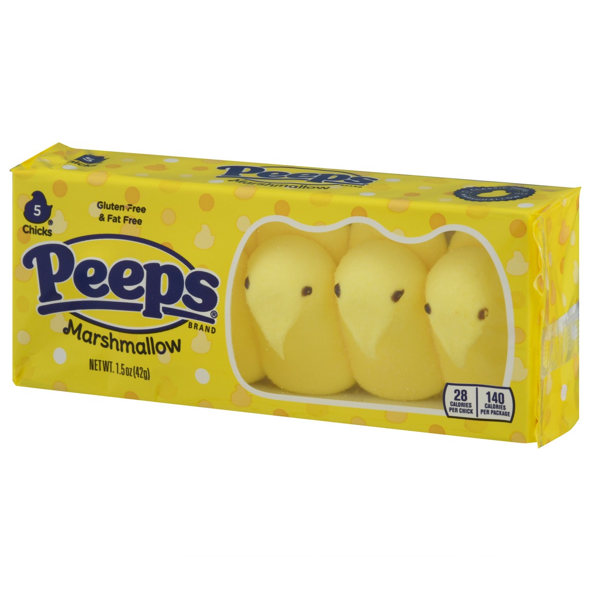 slide 3 of 9, Peeps Yellow Marshmallow Chicks Easter Candy - 1.5 Oz, 1.5 oz