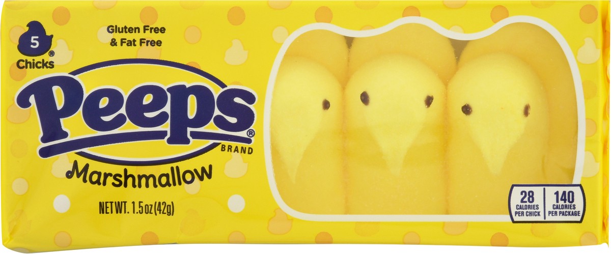 slide 9 of 9, Peeps Yellow Marshmallow Chicks Easter Candy - 1.5 Oz, 1.5 oz