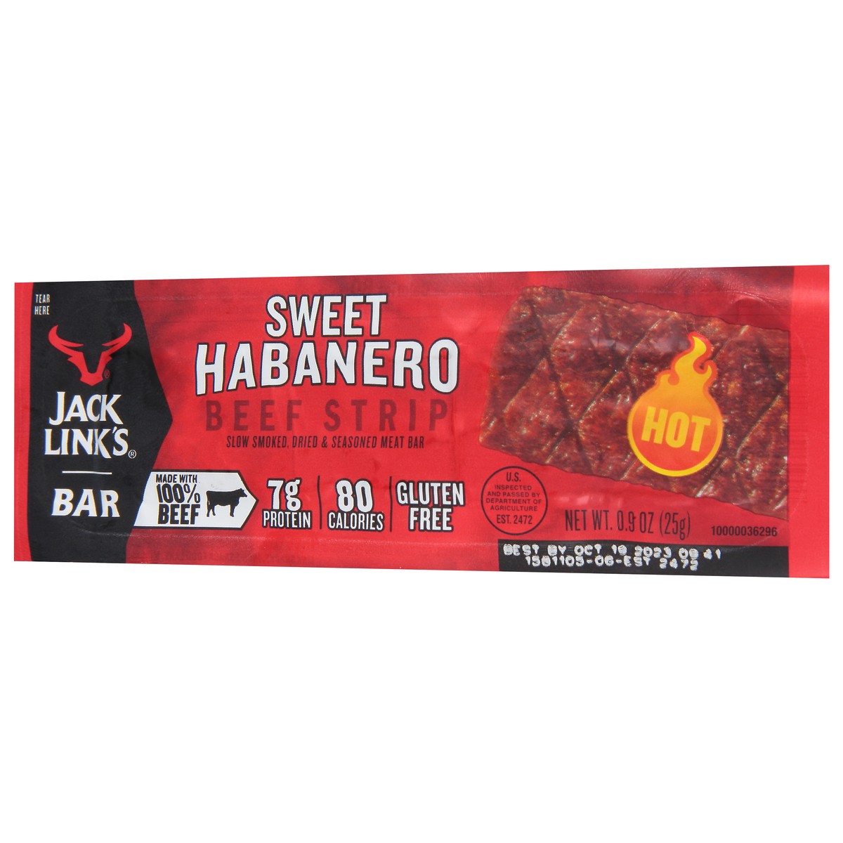 slide 3 of 11, Jack Link's Sweet Habanero Beef Strip 0.9 oz, 0.9 oz