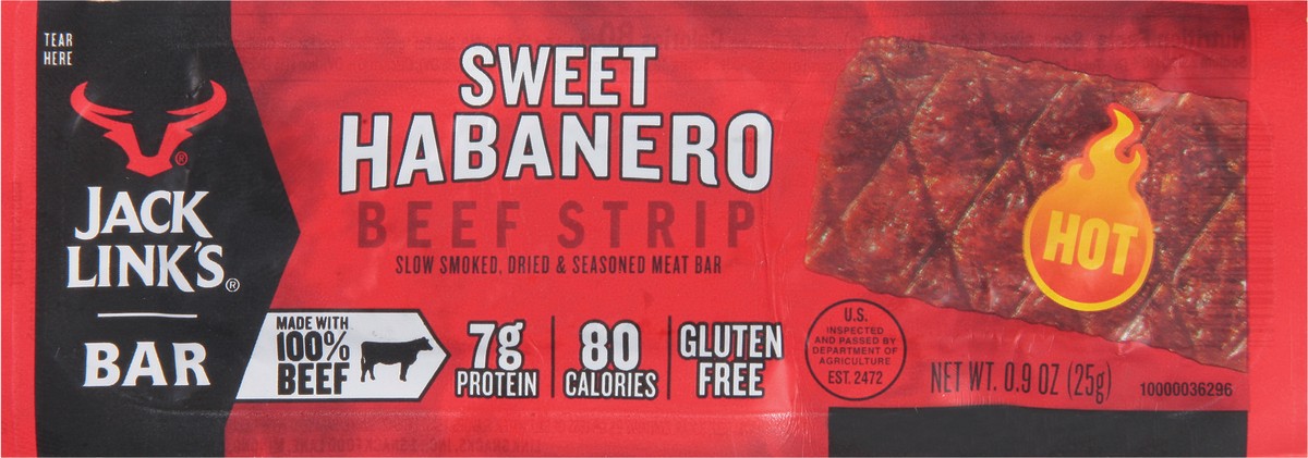 slide 9 of 11, Jack Link's Sweet Habanero Strip Beef, 0.9 oz