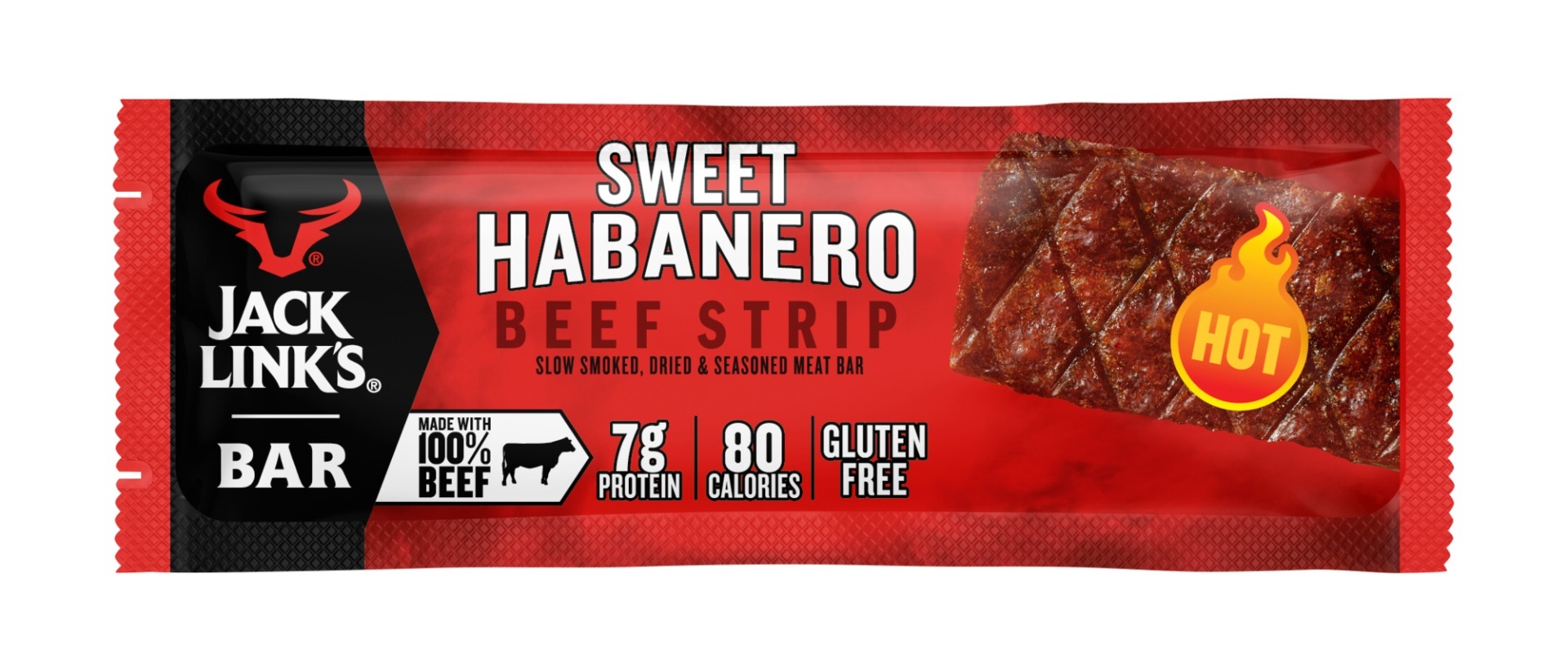 slide 1 of 1, Jack Link's Sweet Habanero Beef Strip, 0.9 oz