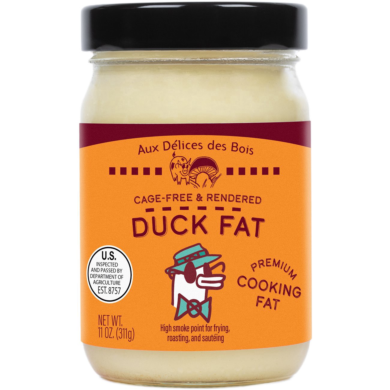 slide 1 of 1, Aux Delices Des Bois Cage Free And Rendered Duck Fat, 11 oz