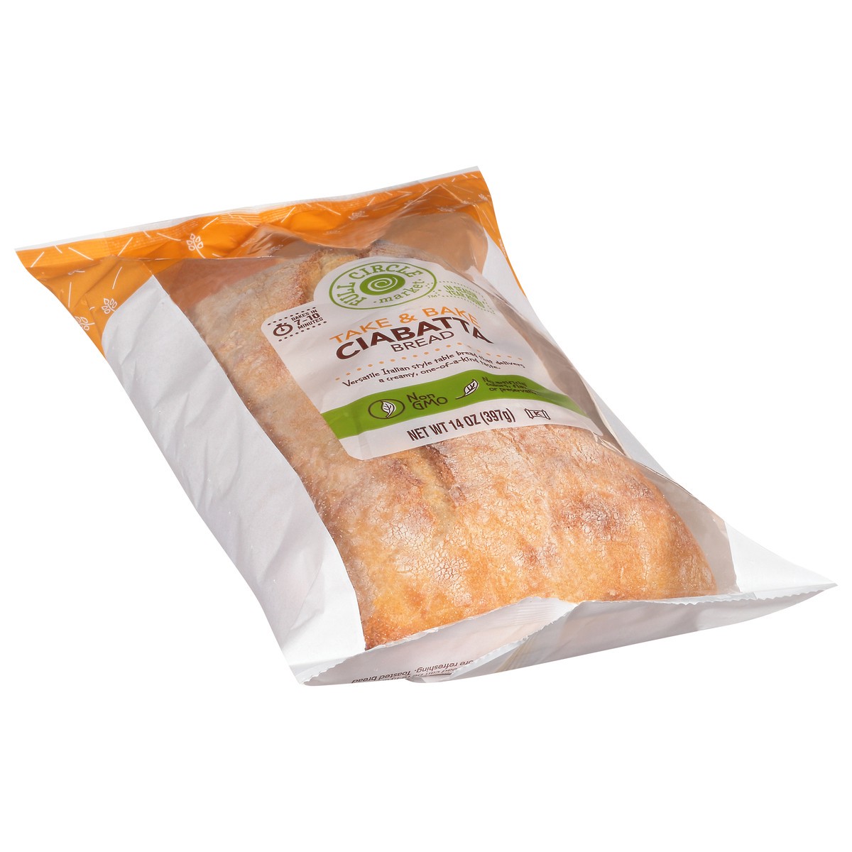 slide 10 of 14, Full Circle Market Take & Bake Ciabatta Bread 14 oz, 14 oz