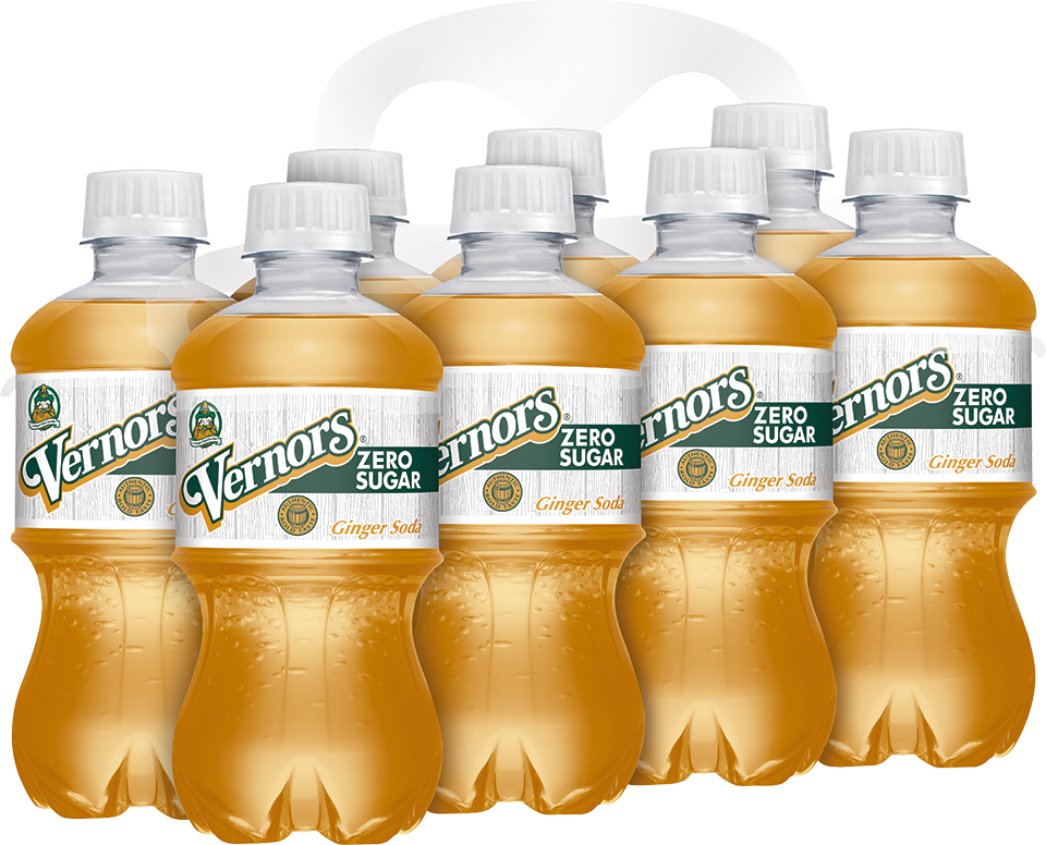 slide 5 of 5, Vernors Zero Sugar Ginger Soda, 12 fl oz bottles, 8 pack, 8 ct; 12 fl oz