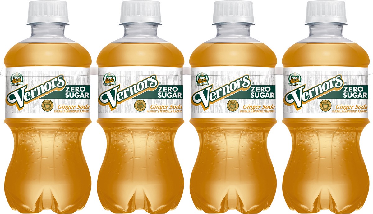 slide 1 of 5, Vernors Zero Sugar Ginger Soda- 8 ct, 8 ct; 12 fl oz