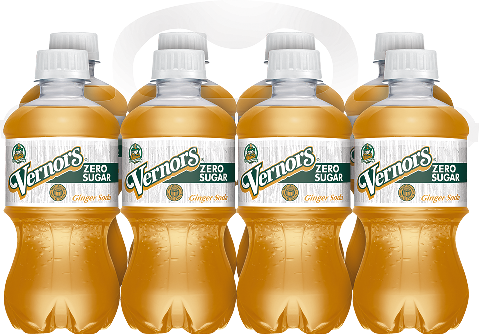 slide 4 of 5, Vernors Zero Sugar Ginger Soda, 12 fl oz bottles, 8 pack, 8 ct; 12 fl oz