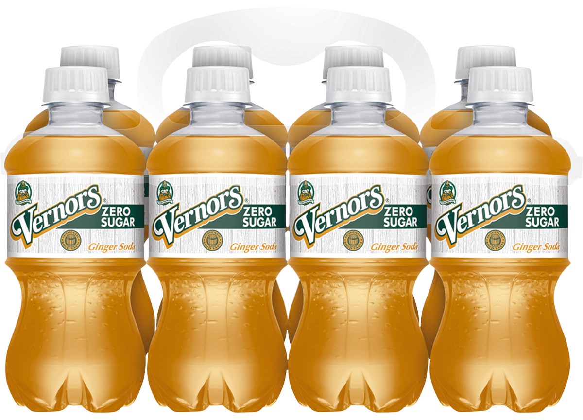 slide 1 of 5, Vernors Zero Sugar Ginger Soda- 8 ct, 8 ct; 12 oz