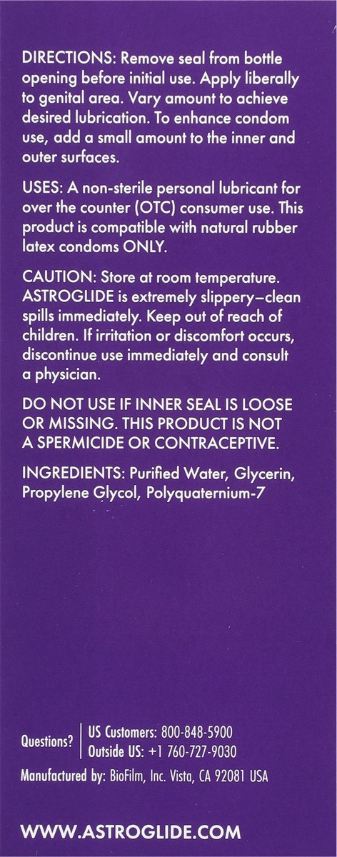 slide 2 of 10, Astroglide Liquid Personal Lubricant, 5 oz