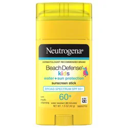 Neutrogena Beach Defense Kids Sunscreen Stick with Broad Spectrum SPF 60+, 1.5 Oz