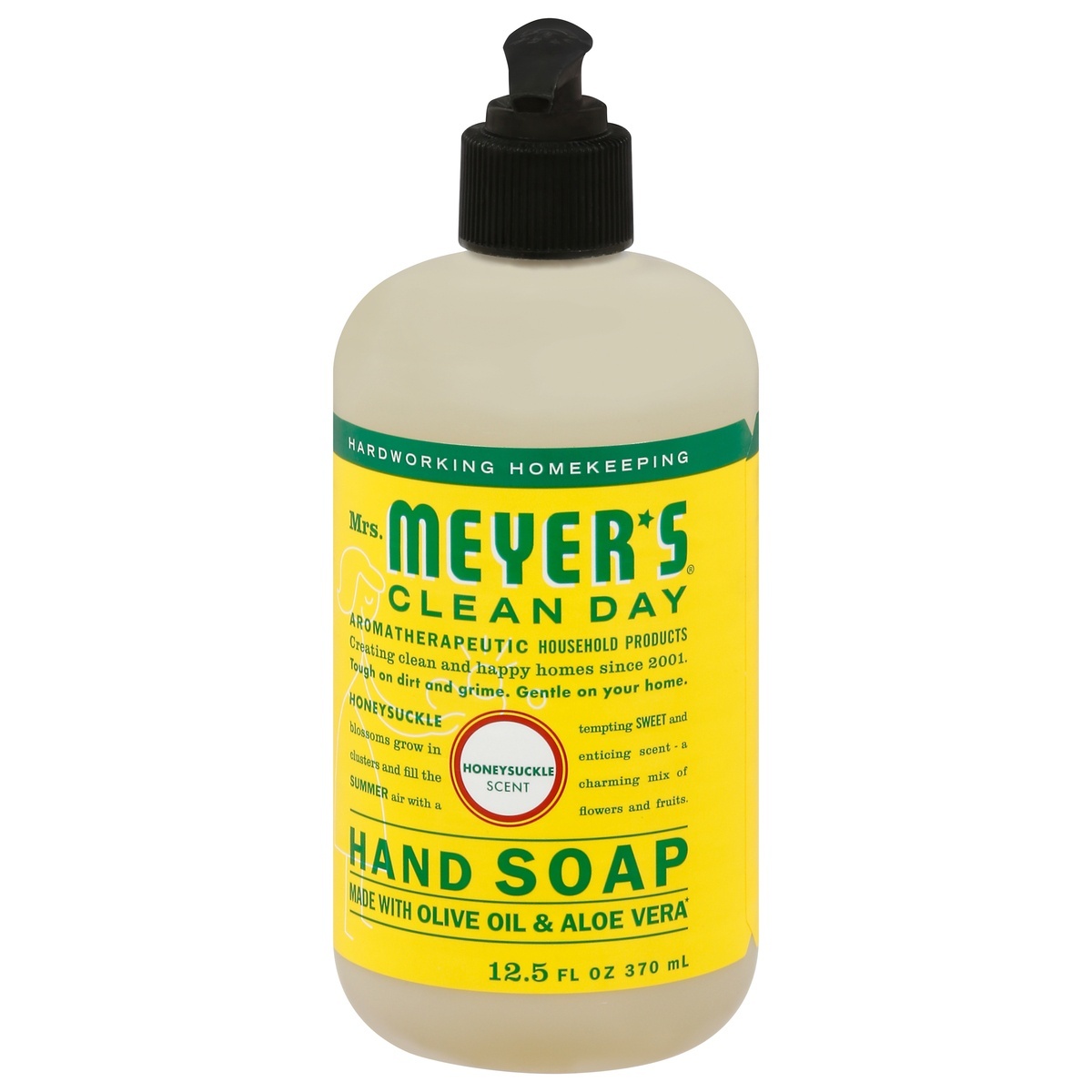 slide 1 of 1, Mrs. Meyer's Honeysuckle Hand Soap, 12.5 oz