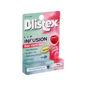 slide 1 of 1, Blistex Lip Infusion Sheer Liquid Balm Spf 15 Cherry Splash, 0.14 oz