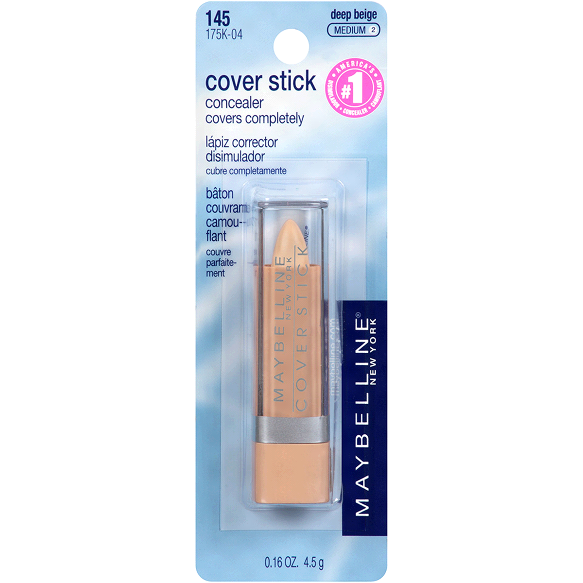 slide 1 of 1, Maybelline Cover Stick Concealer, 0.16 oz