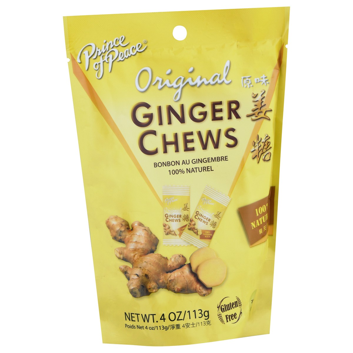 slide 4 of 9, Prince of Peace Original Ginger Chews 4 oz, 4 oz