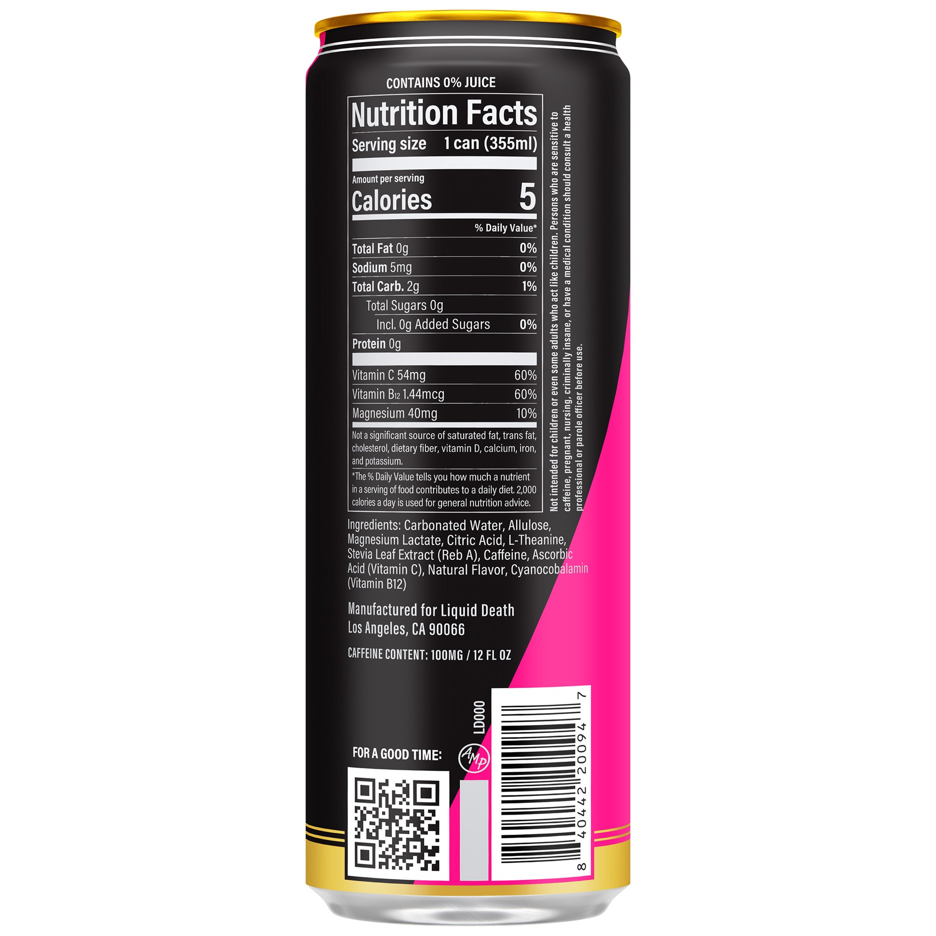 slide 2 of 2, "lqd Dth Energy Scary Strwbry", 12 inoz in