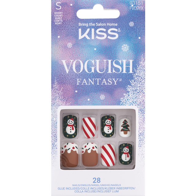 slide 1 of 1, KISS Ks Voguish Fantasy Nails- Silent Angels, 1 ct